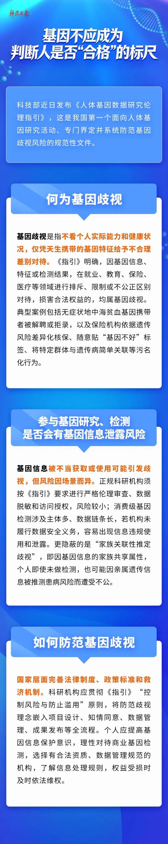 何为基因歧视?如何防范?新规出台这件事管起来了(图1)