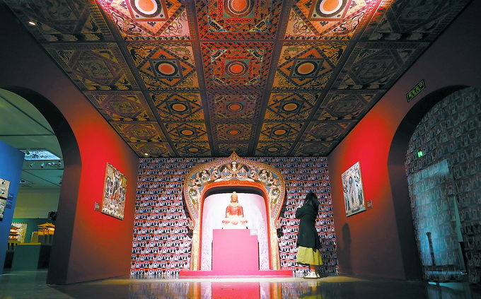在中国园林博物馆"敦煌展"第三部分《营造有方》中,一件走心往事令观