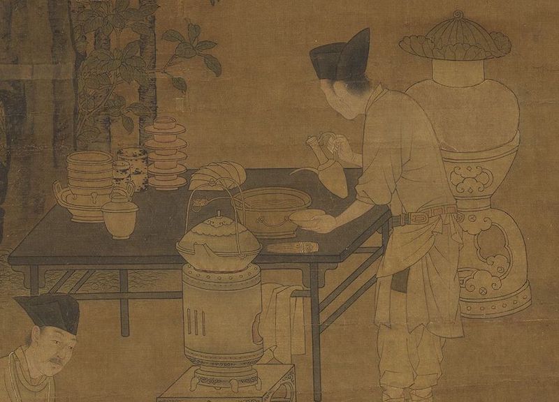冬至|故宫藏画里的“围炉煮茶”:竹炉汤沸火初红_北京日报网