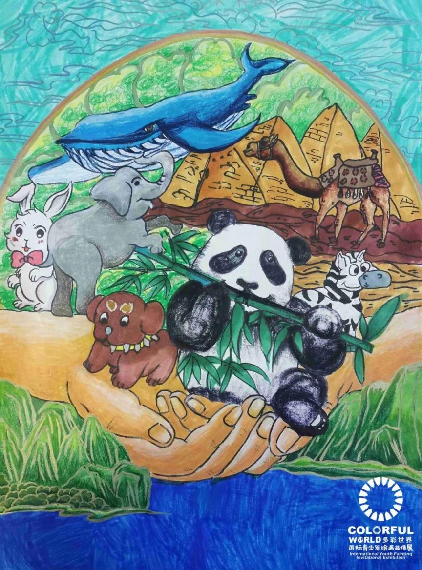多彩世界2022国际青少年绘画邀请展获奖作品之十六