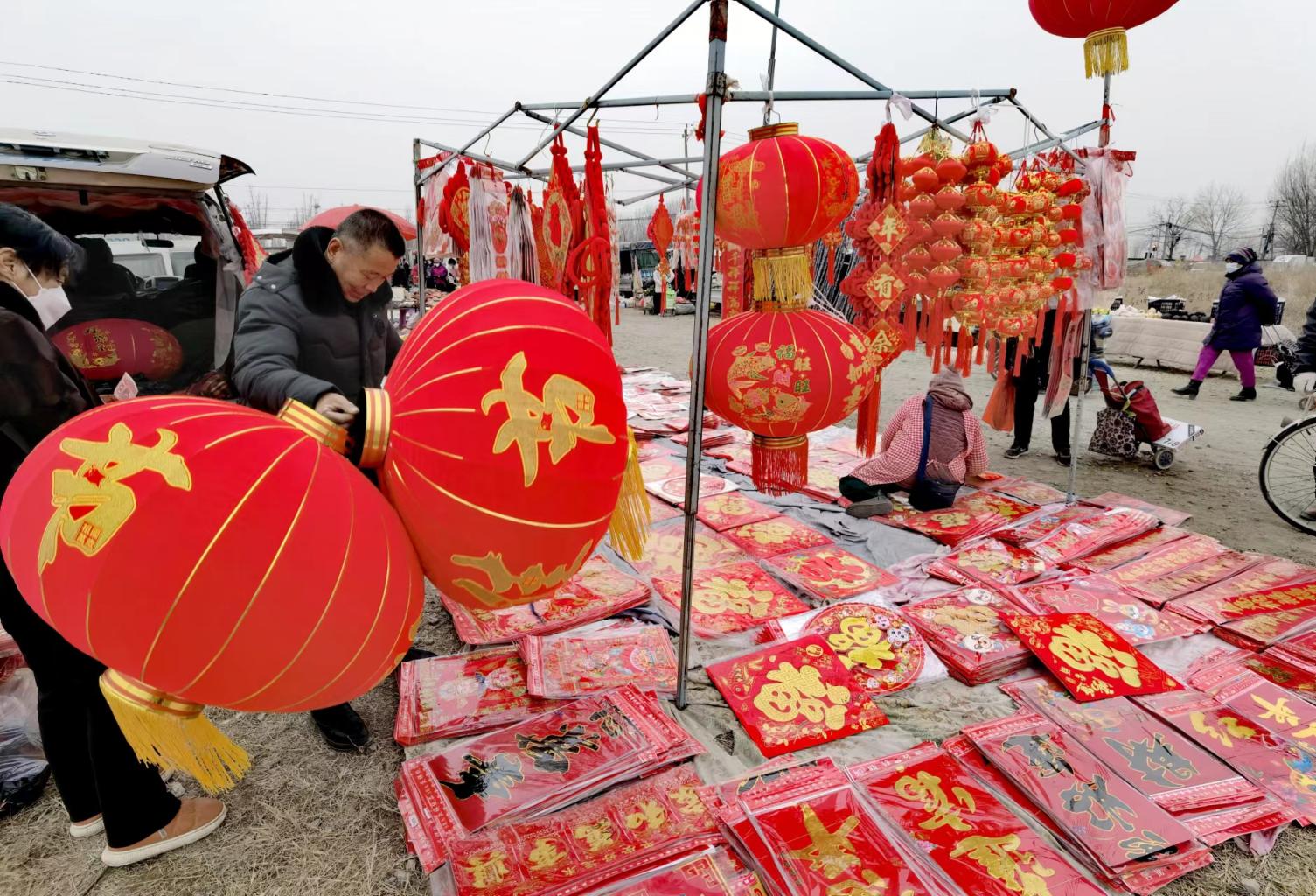 春节赶集啦时隔两年北京通州周营大集回来了