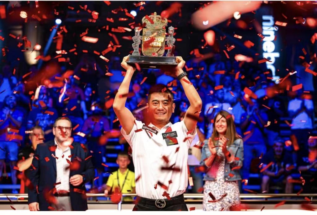 作为美式台球国家集训队最年长的球员,党金虎球风稳健,此次出战西班牙