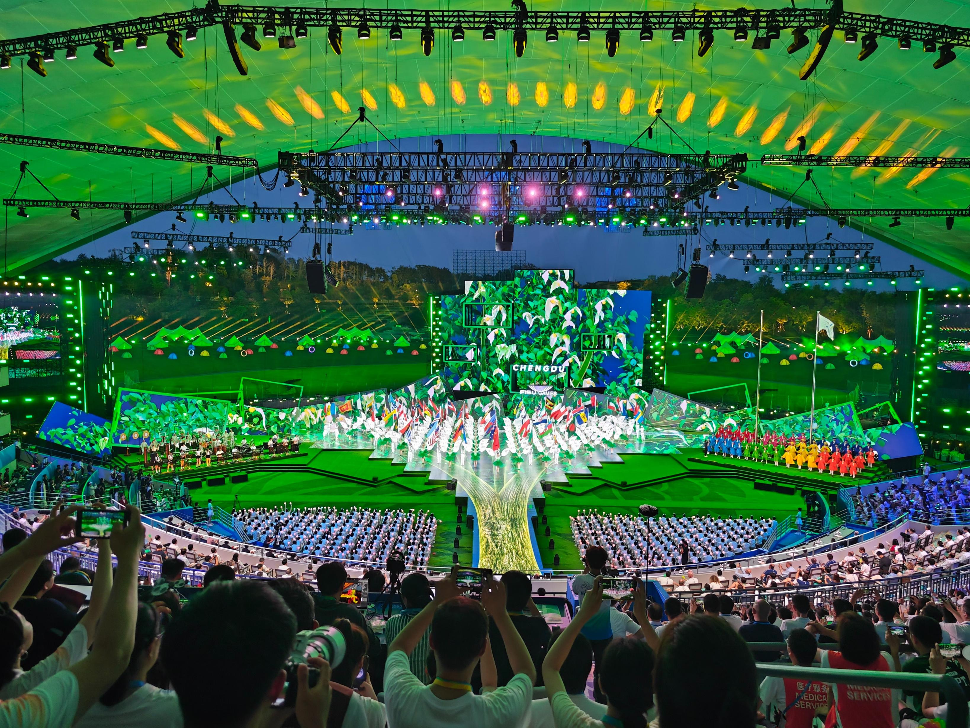 第31届世界大学生夏季运动会闭幕式,现场大图来了