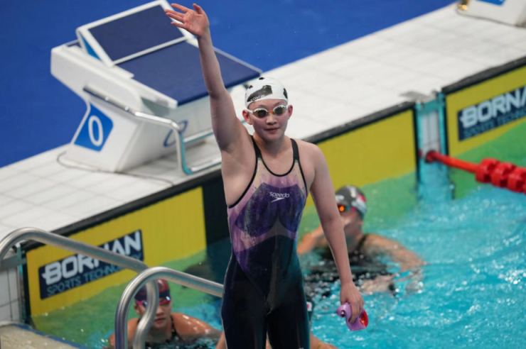 李冰洁夺得女子1500米自由泳冠军