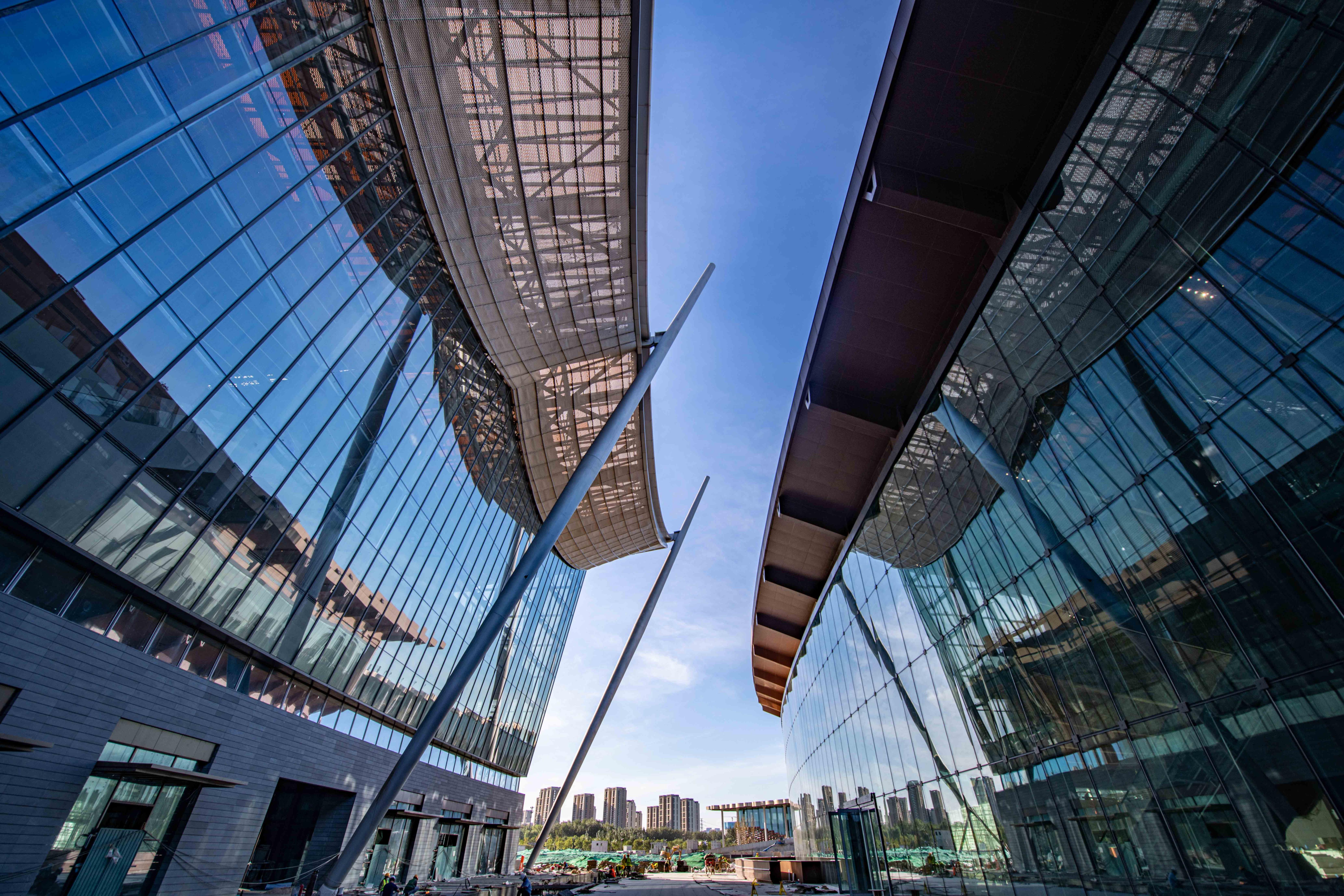 大运河畔亮出文化新地标,城市副中心三大建筑12月底初露真容