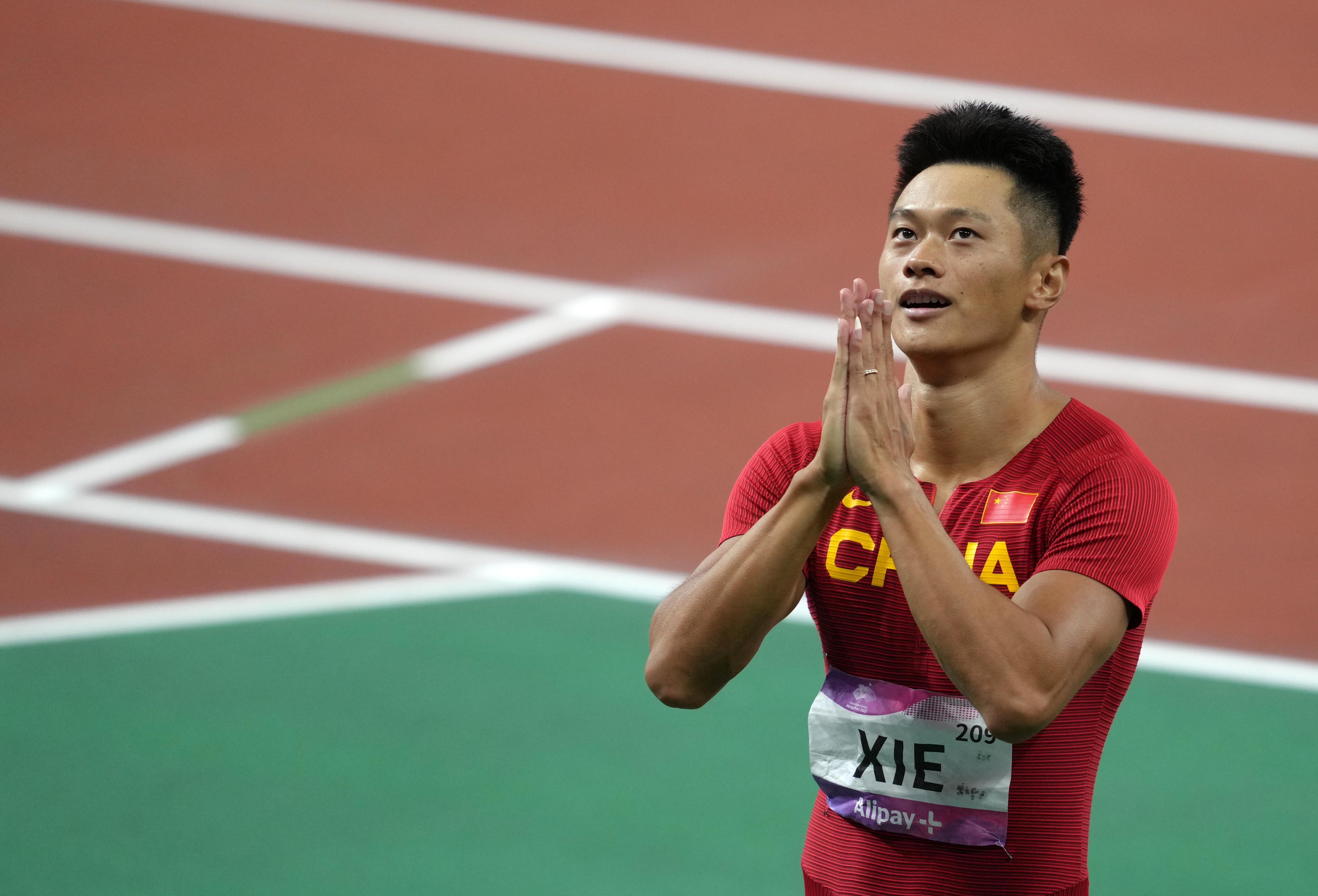 杭州亚运会中国队预赛第一晋级男子4x100米接力决赛