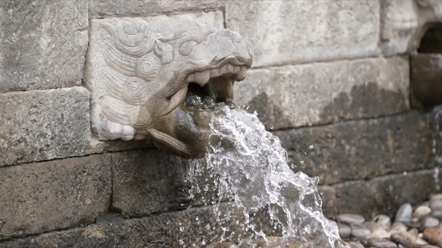 水的这九条龙是龙生九子之一的螭,螭的特点就是嘴大,肚子里能装很多水