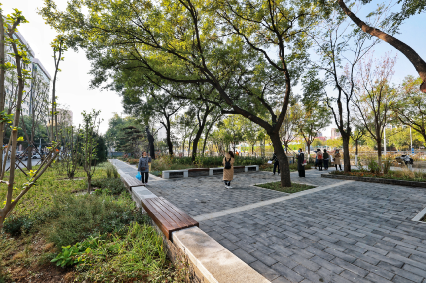 "燕墩西望"公园亮相,南中轴周边绿化景观全面提升