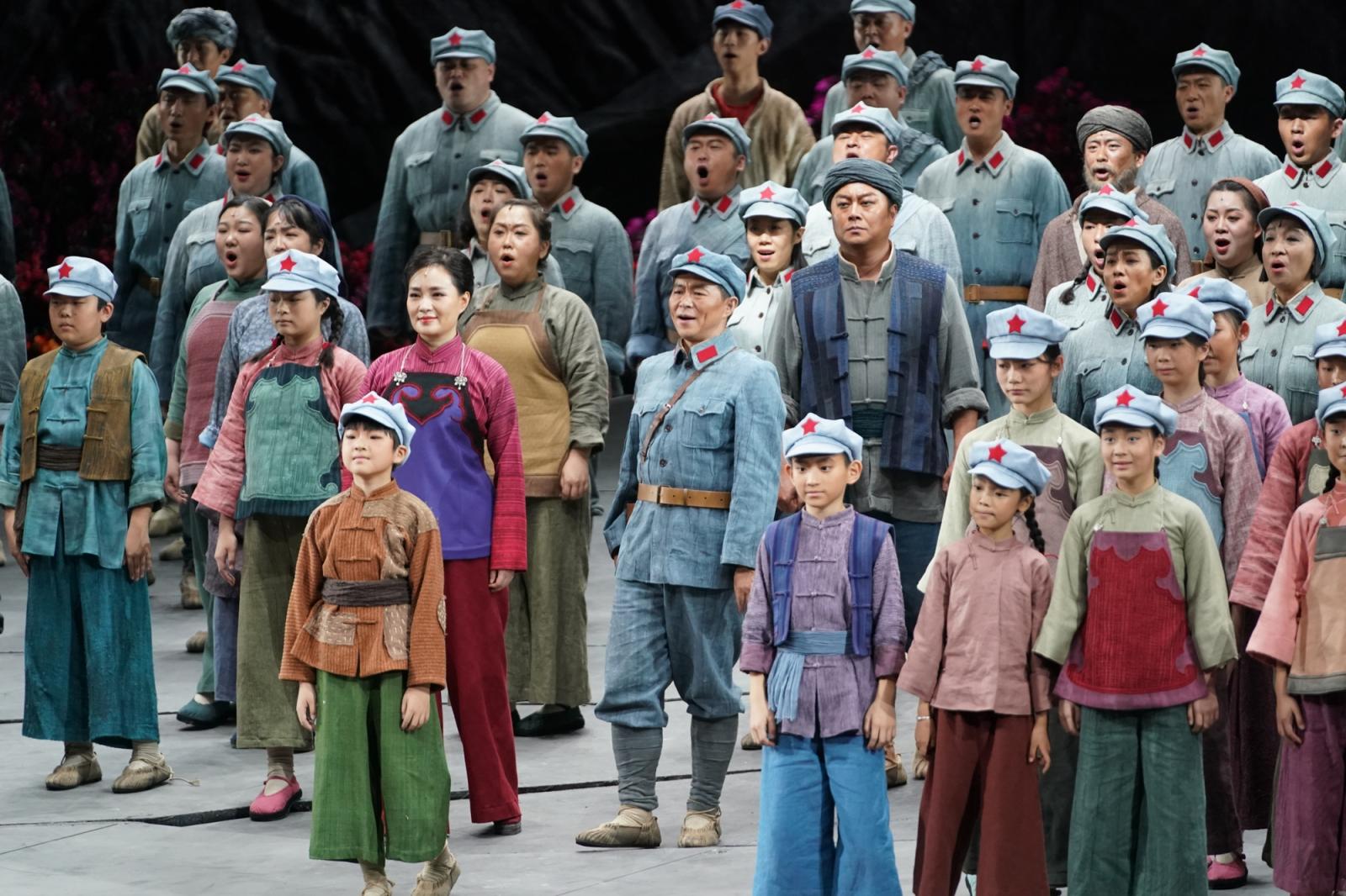 舞台开遍映山红,国家大剧院原创民族歌剧《映山红》迎首演