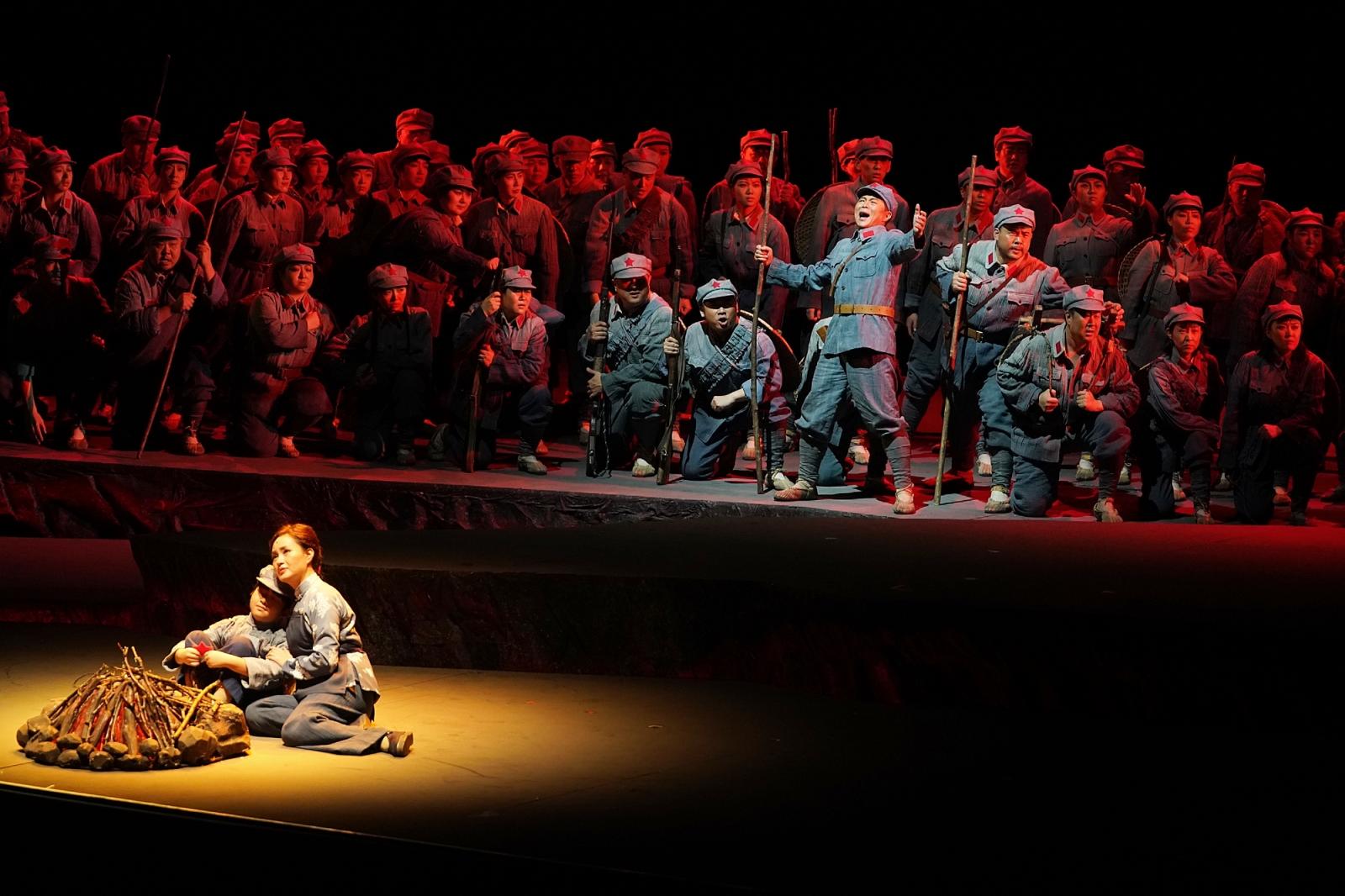 舞台开遍映山红,国家大剧院原创民族歌剧《映山红》迎首演