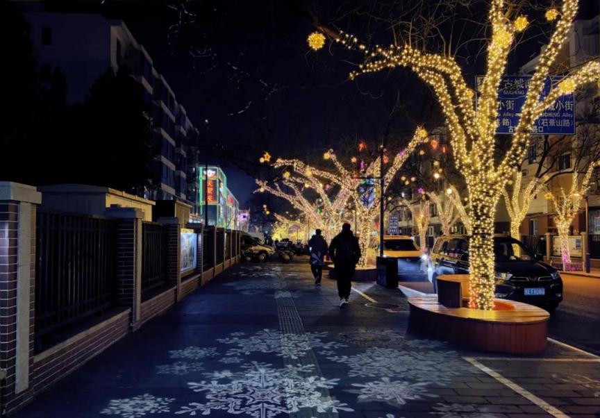 夜太美古城南路步行街夜景灯光靓到飞起