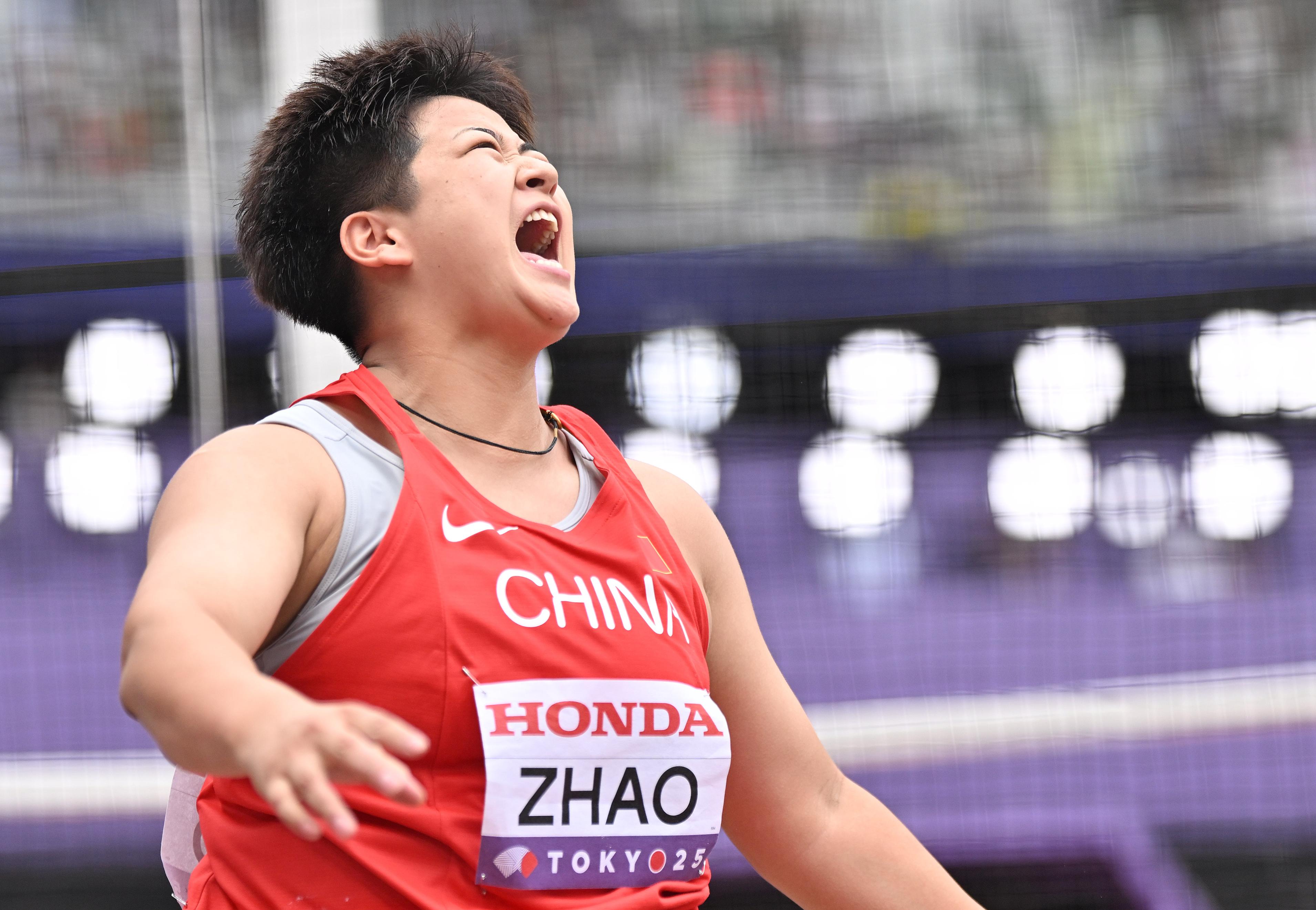 田径世锦赛女子链球 中国选手收获一银一铜