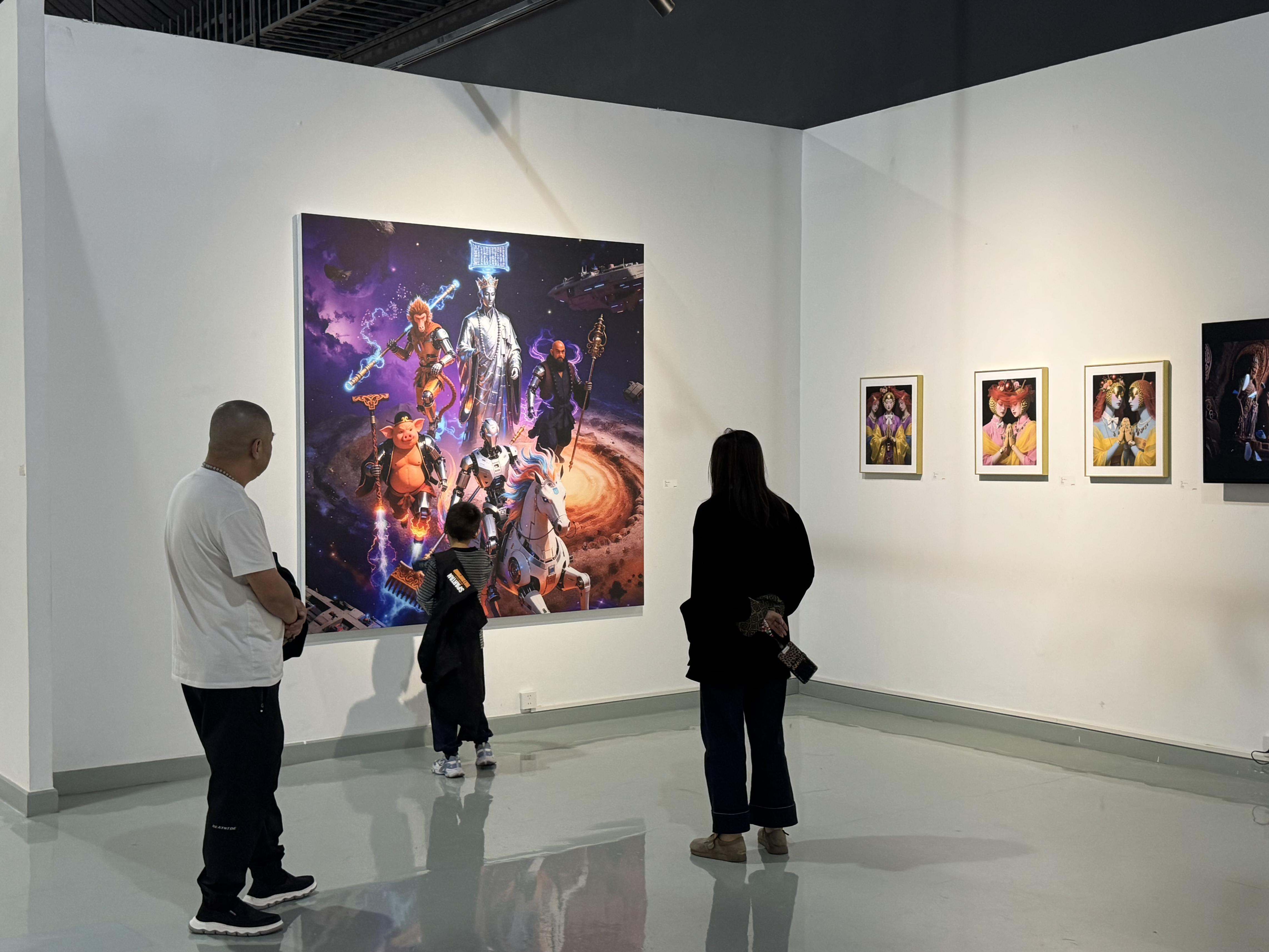 观展|当宋庄传统版画匠人邂逅人工智能技术_京报网