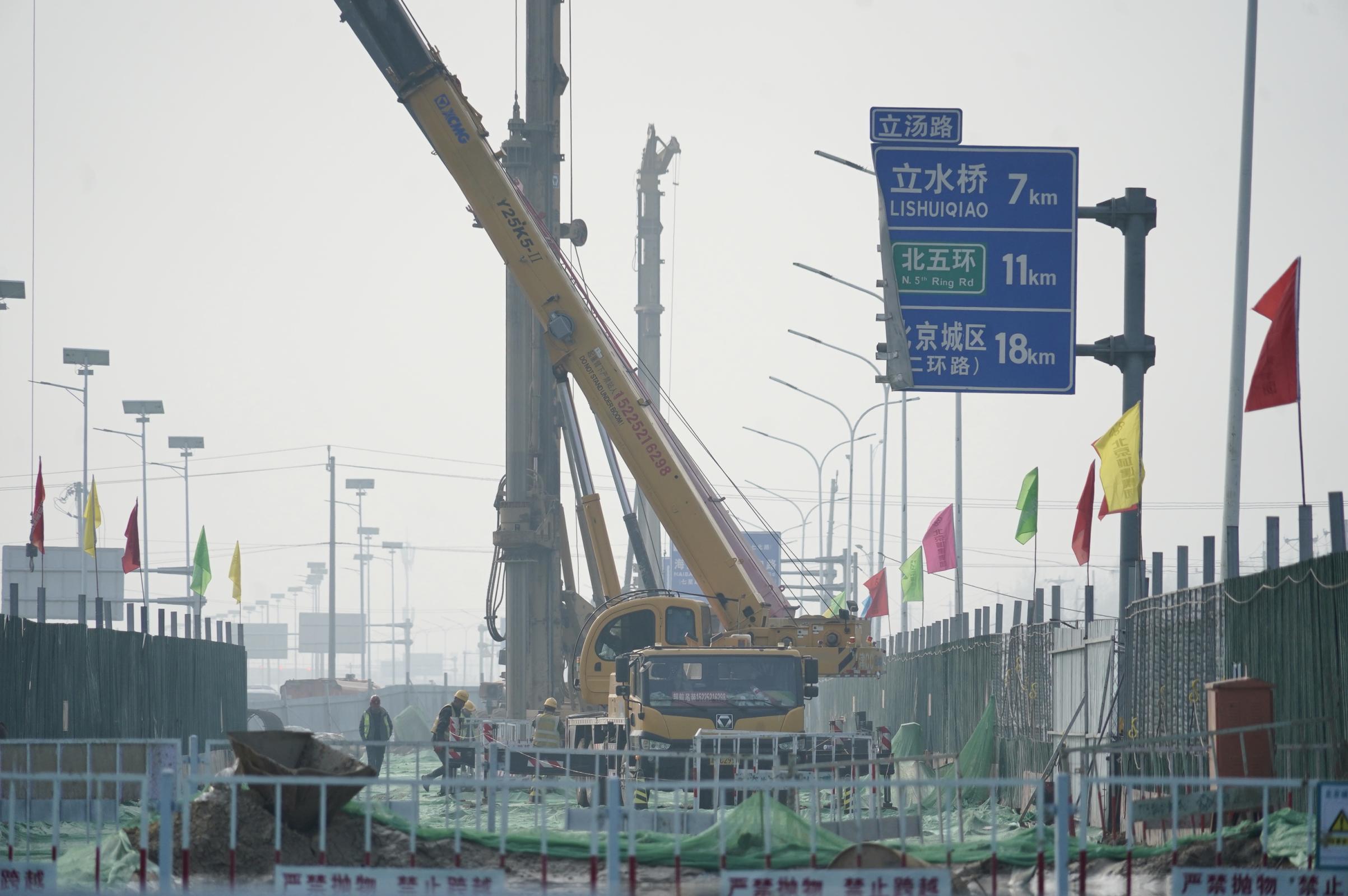 安立路快速化改造工程按下施工“加速键”_京报网