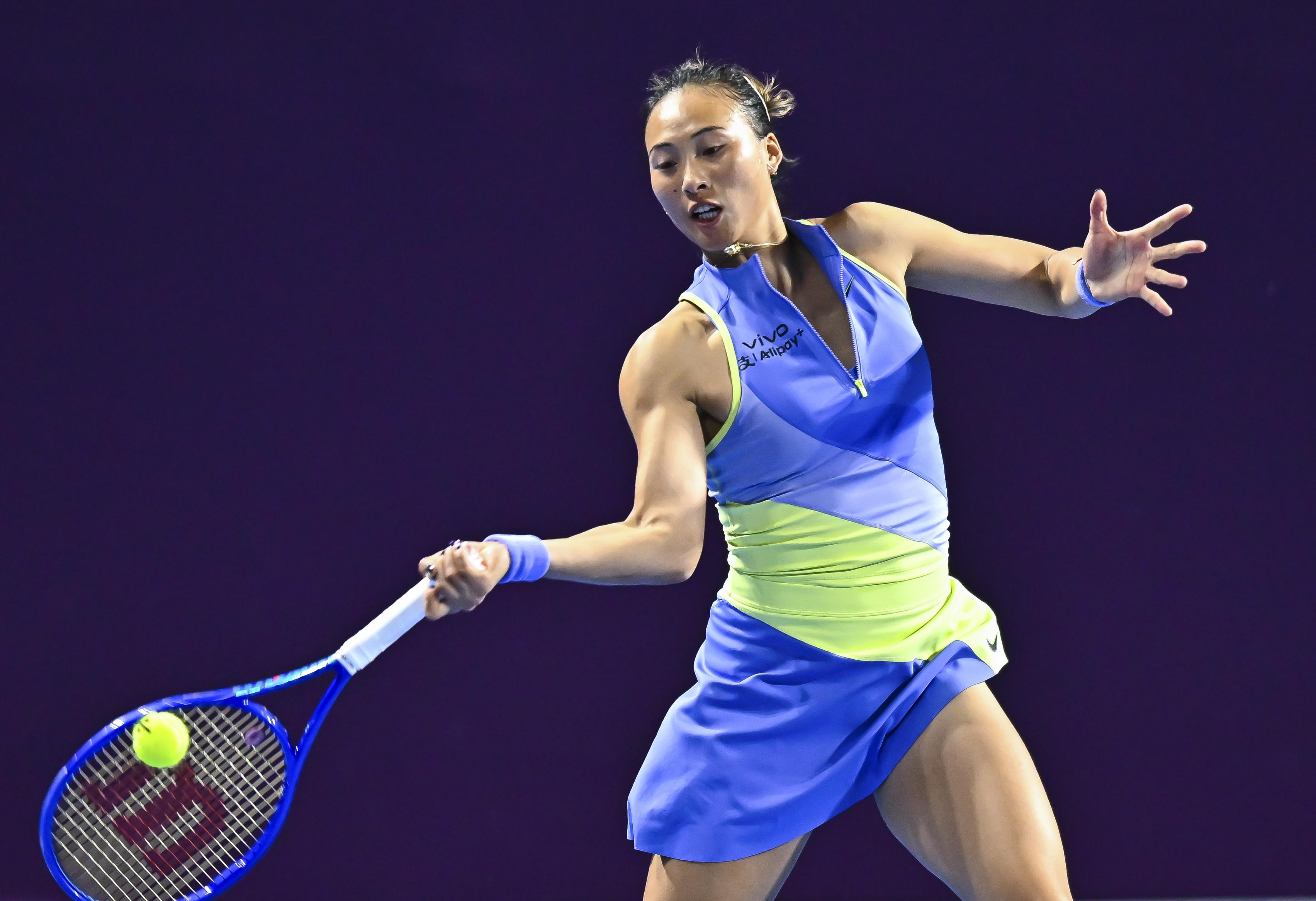 （体育）（2）网球——WTA卡塔尔公开赛：郑钦文晋级16强