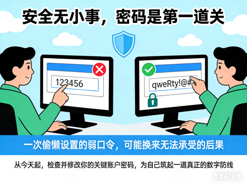 警惕弱口令,否则你的账号会“门户大开”!_京报网